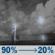 Tonight: Showers and thunderstorms before 1am. Mostly cloudy, with a low around 65. West wind 3 to 14 mph, with gusts as high as 26 mph. Chance of precipitation is 90%. Tonight: Showers And Thunderstorms