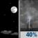 Tuesday Night: Mostly Clear then Chance Showers And Thunderstorms