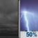 Thursday Night: Cloudy then Chance Showers And Thunderstorms