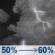 Tonight: A chance of showers and thunderstorms before 10pm, then showers and thunderstorms likely between 10pm and 11pm, then a chance of showers and thunderstorms between 11pm and midnight, then showers and thunderstorms likely. Mostly cloudy, with a low around 72. South wind 1 to 5 mph. Chance of precipitation is 60%. Tonight: Chance Showers And Thunderstorms then Showers And Thunderstorms Likely
