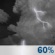 Thursday Night: A chance of showers and thunderstorms before 7pm, then showers and thunderstorms likely. Mostly cloudy, with a low around 66. Chance of precipitation is 60%. Thursday Night: Chance Showers And Thunderstorms then Showers And Thunderstorms Likely