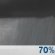Saturday Night: Rain showers likely. Mostly cloudy, with a low around 61. Chance of precipitation is 70%. Saturday Night: Rain Showers Likely