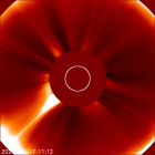 Latest LASCO C2 image of the Sun