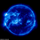 Click for time-lapse image of the sun