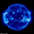 Click for time-lapse image of the sun