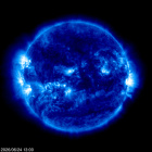 Click for time-lapse image of the sun